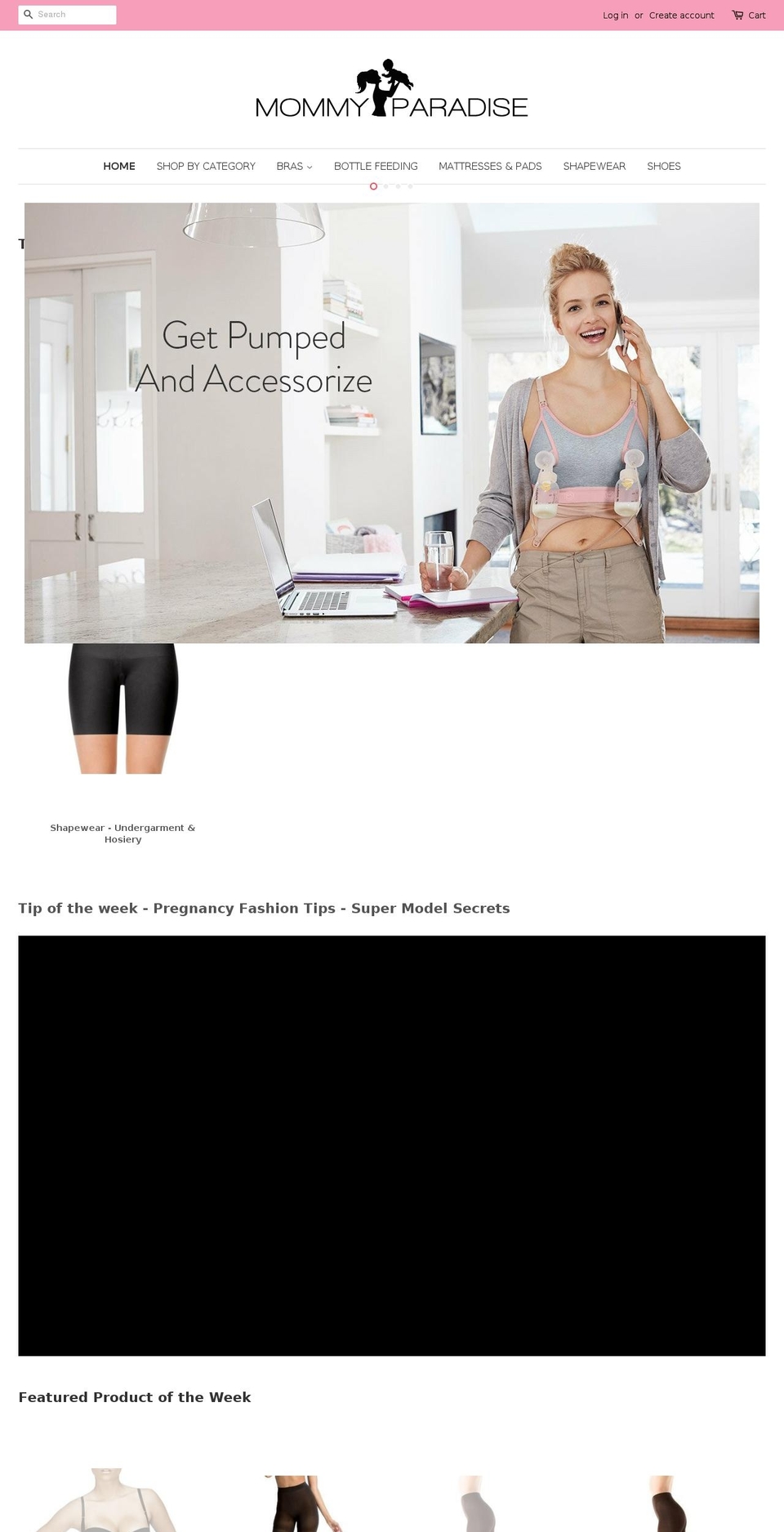 mommyparadise.com shopify website screenshot