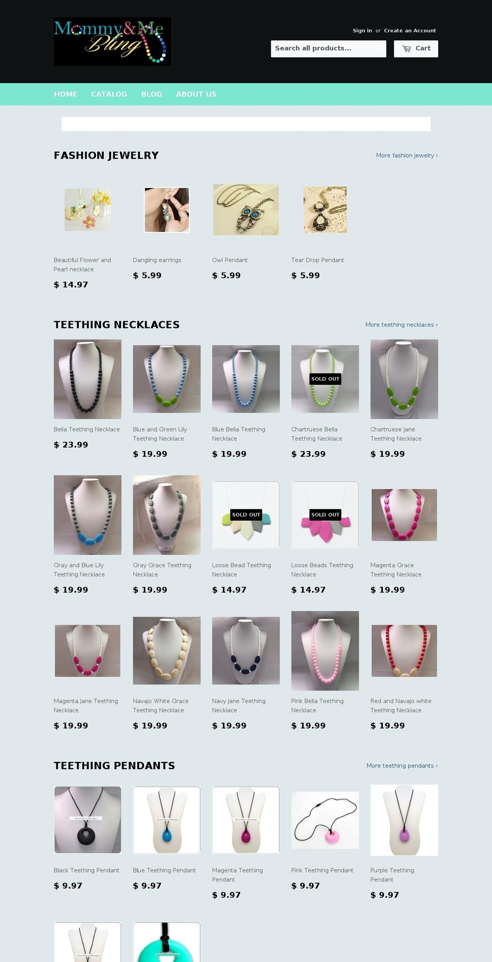 mommysbling.com shopify website screenshot