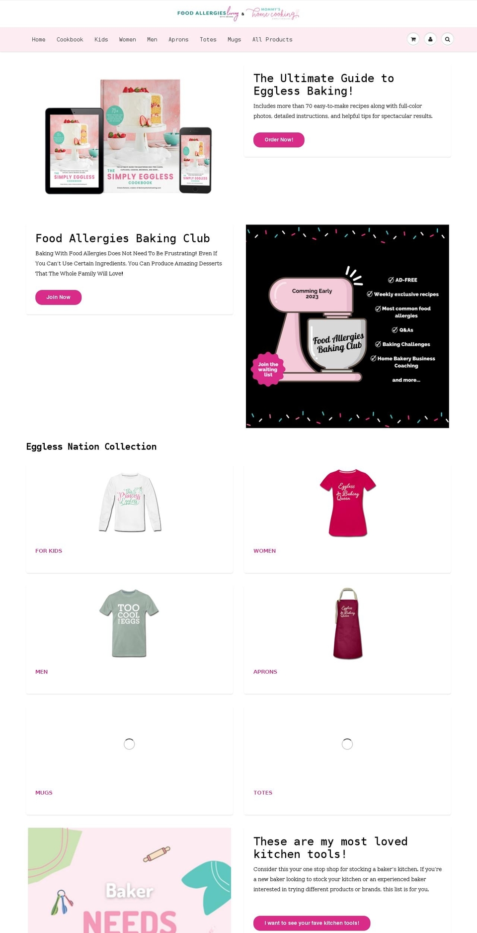 mommyshomecooking.store shopify website screenshot