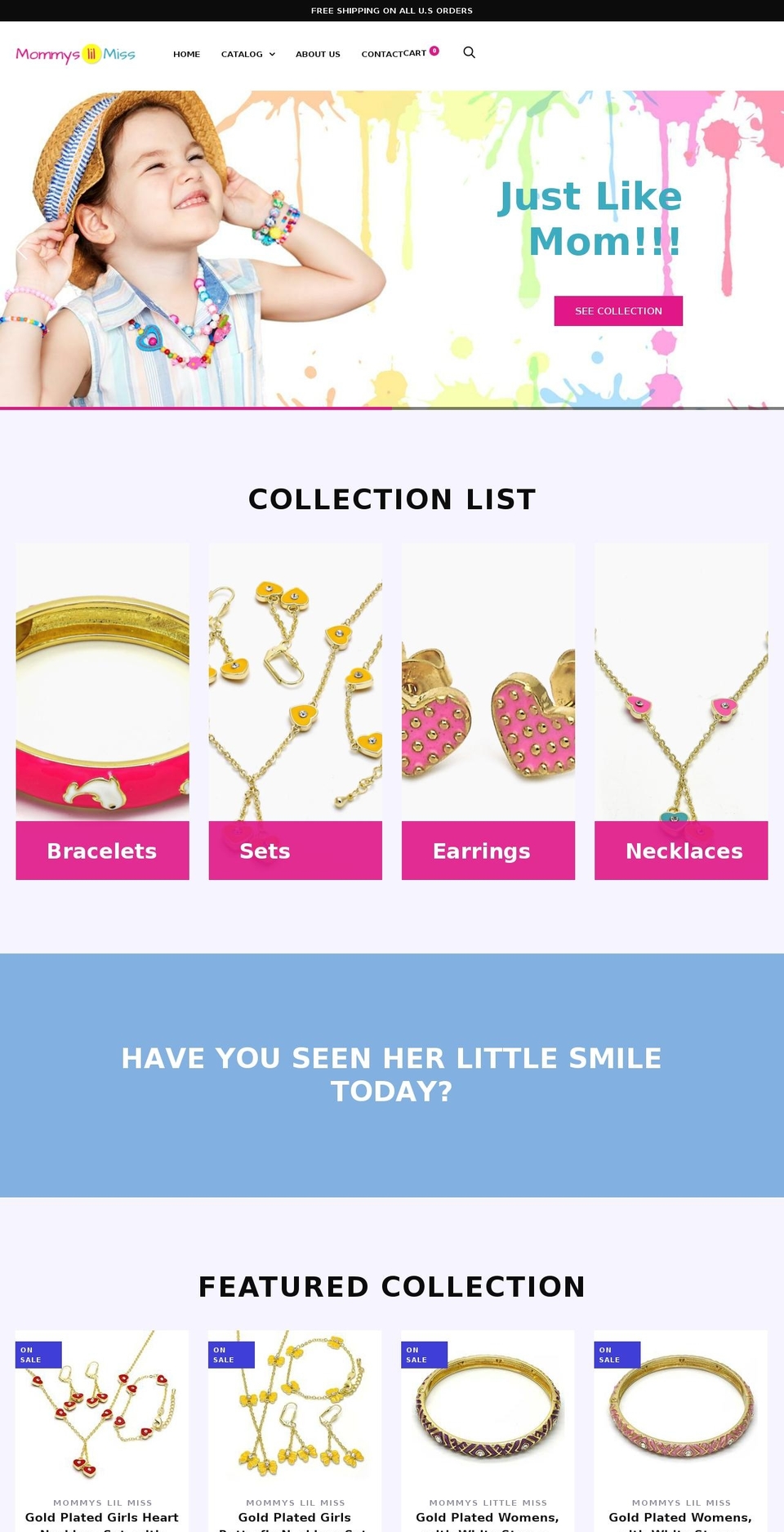 mommyslilmiss.com — Shopify storefront screenshot