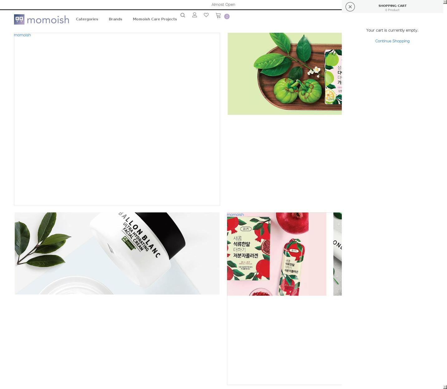 momo-ish.com shopify website screenshot