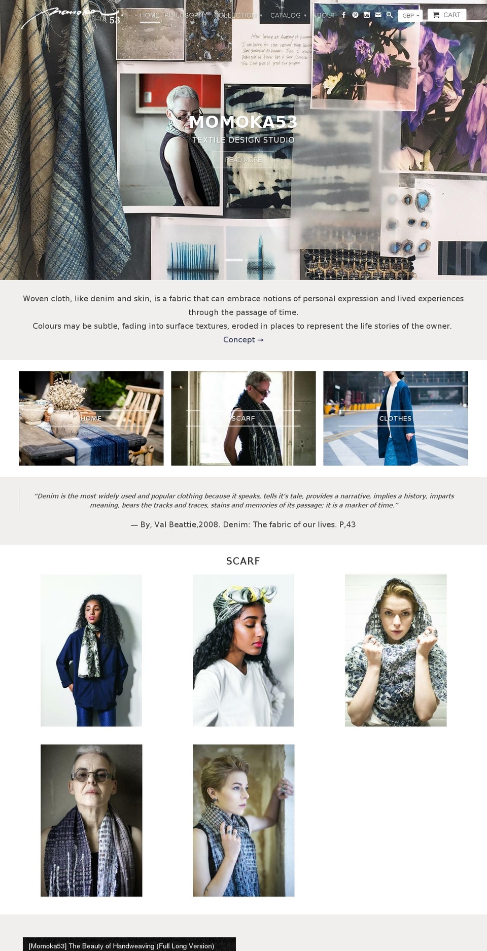 momoka53.com shopify website screenshot