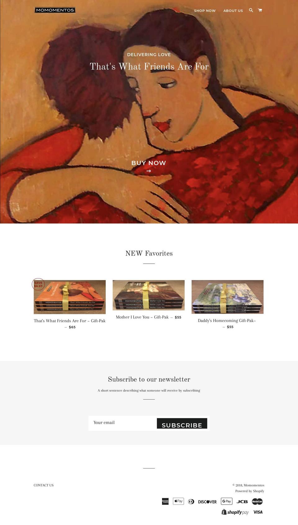 momomentos.com shopify website screenshot