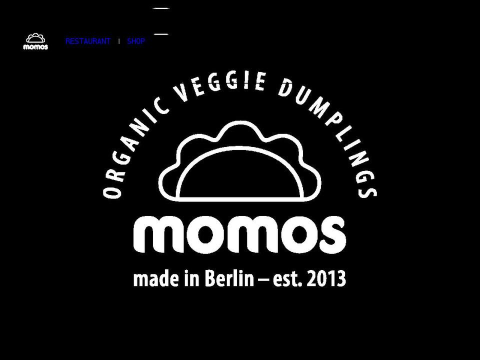 DEVELOPMENT MOMOS Berlin Shopify theme site example momos-berlin.de