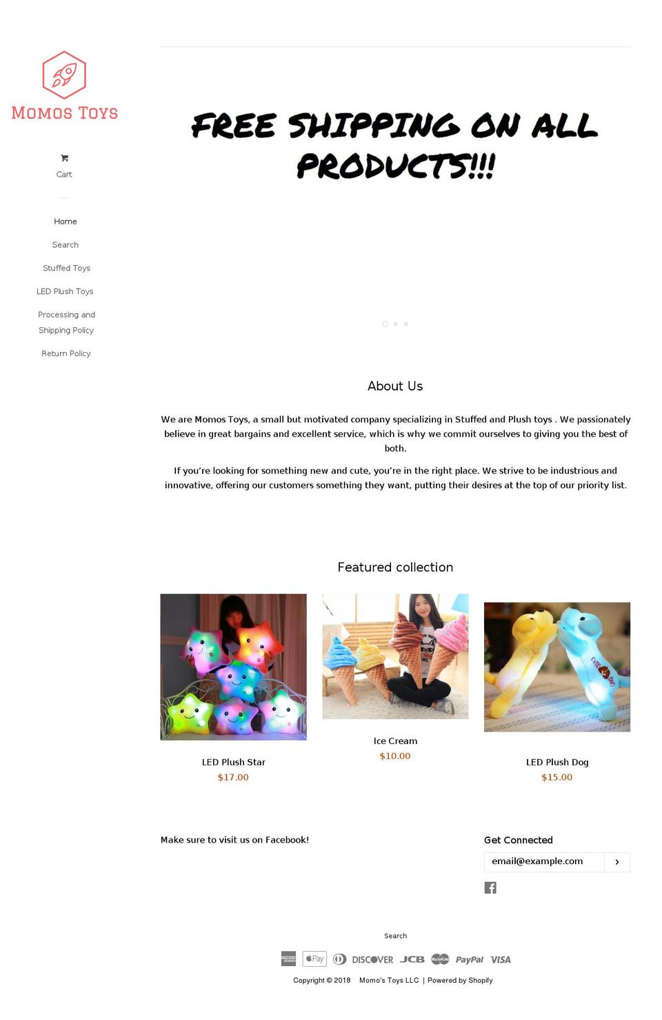 momostoys.com — Shopify storefront screenshot