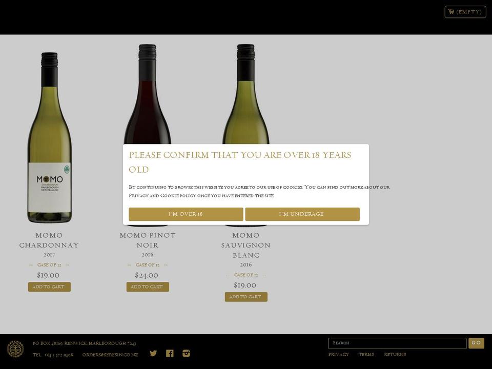 momowine.com — Shopify storefront screenshot