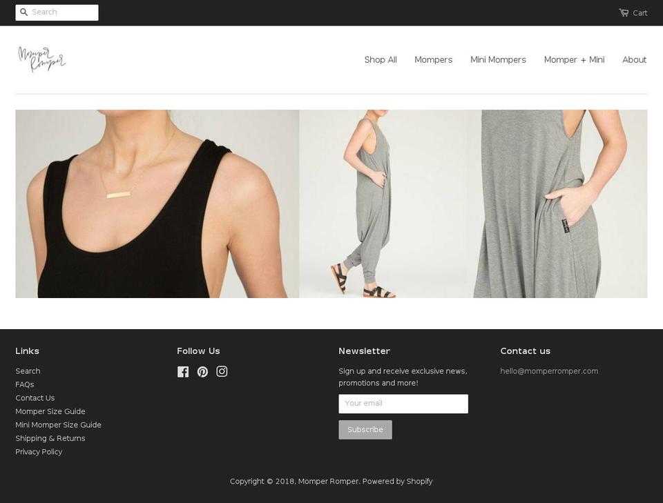 momperromper.com — Shopify storefront screenshot
