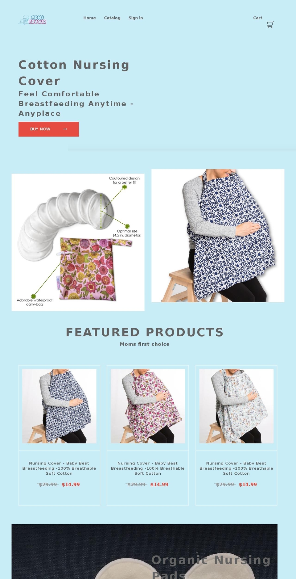 momsfavour.com — Shopify storefront screenshot