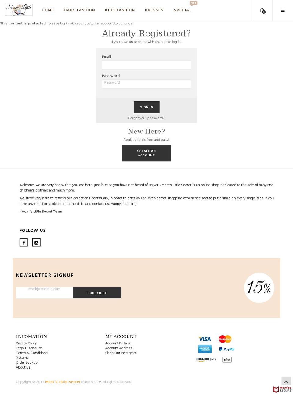 puro-v2-0 Shopify theme site example momslittlesecret.net