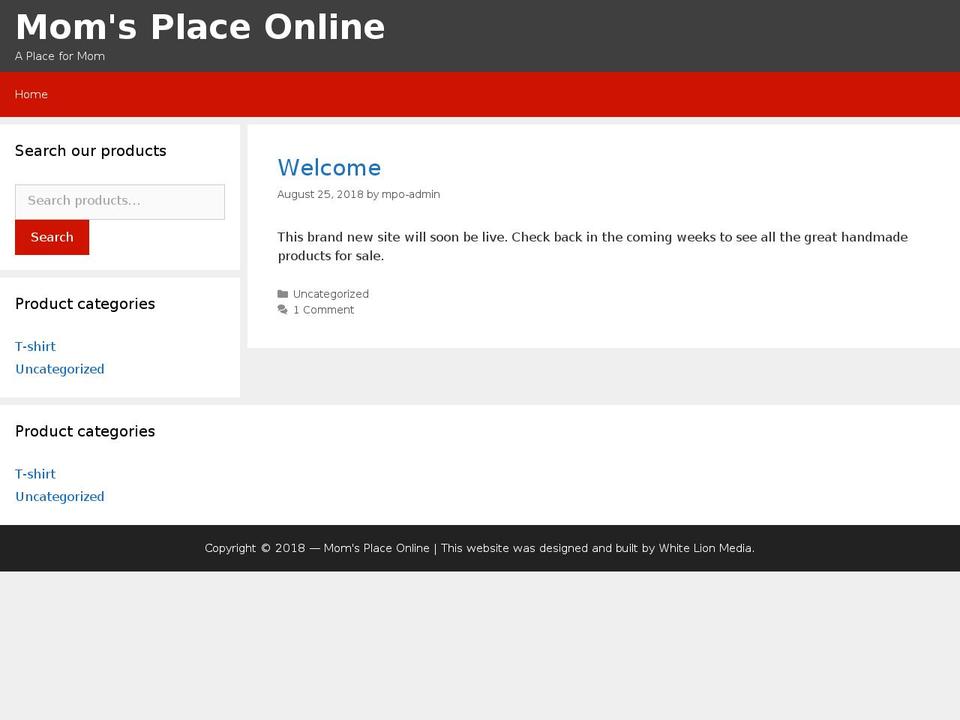 momsplaceonline.com — Shopify storefront screenshot