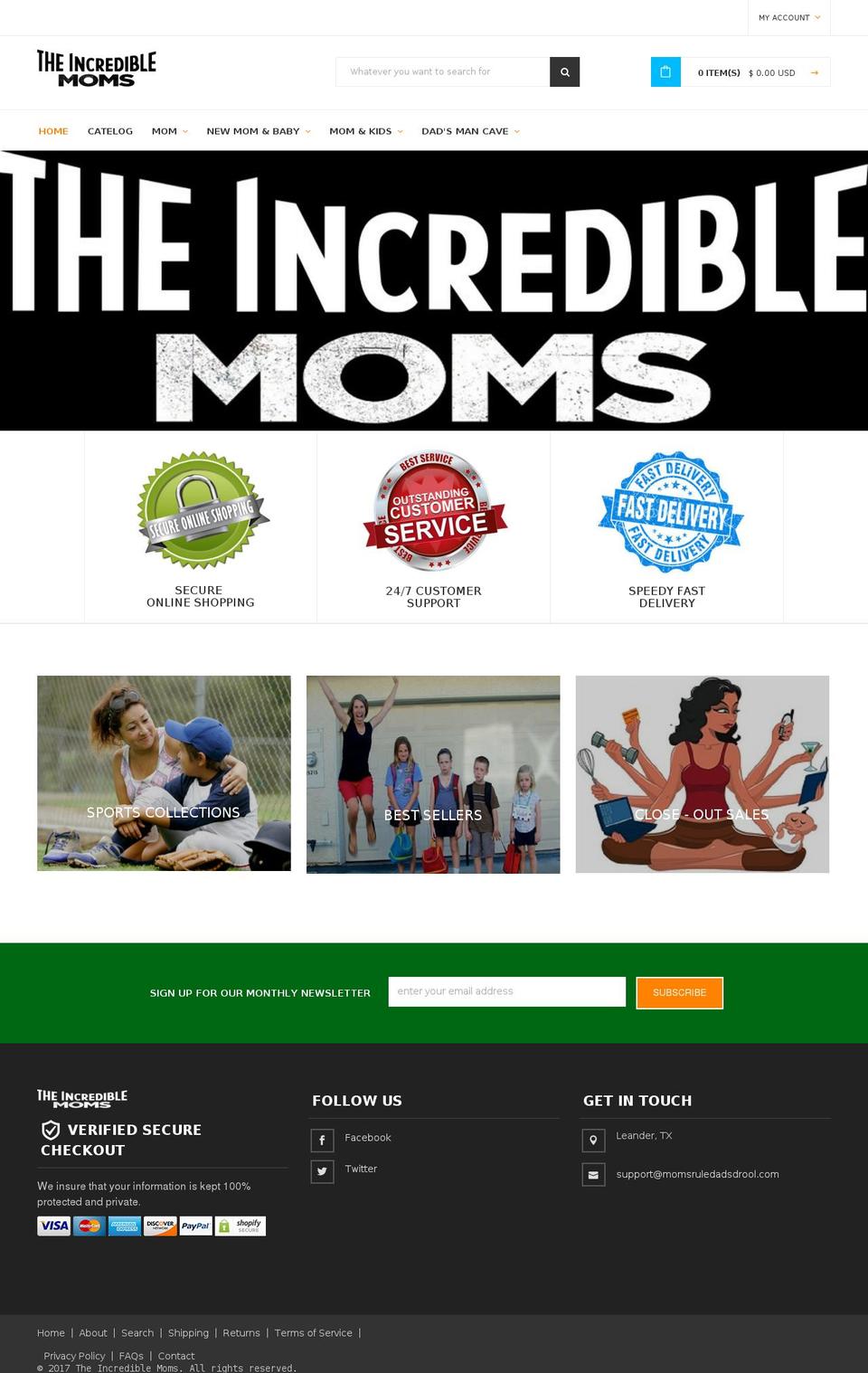 commercifytheme-v2-2 Shopify theme site example momsruledadsdrool.com