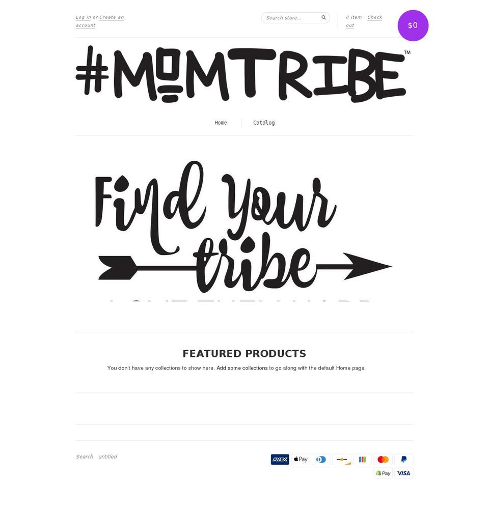momtribeshop.com — Shopify storefront screenshot