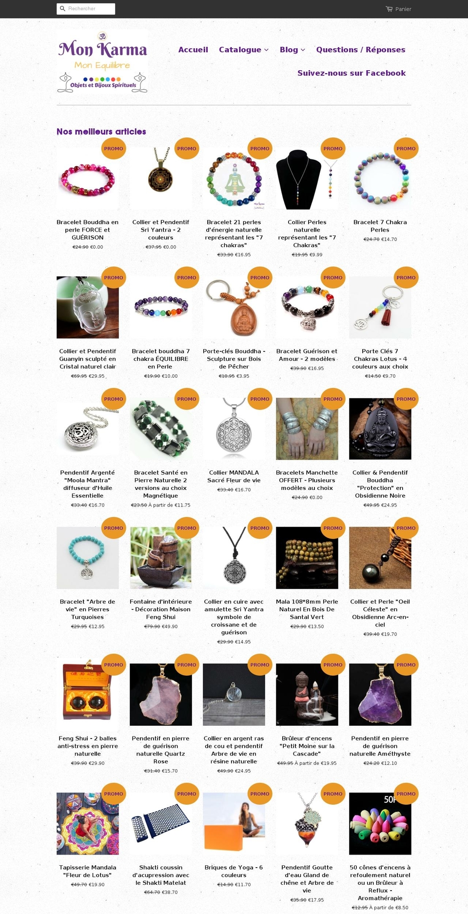 mon-karma.com shopify website screenshot
