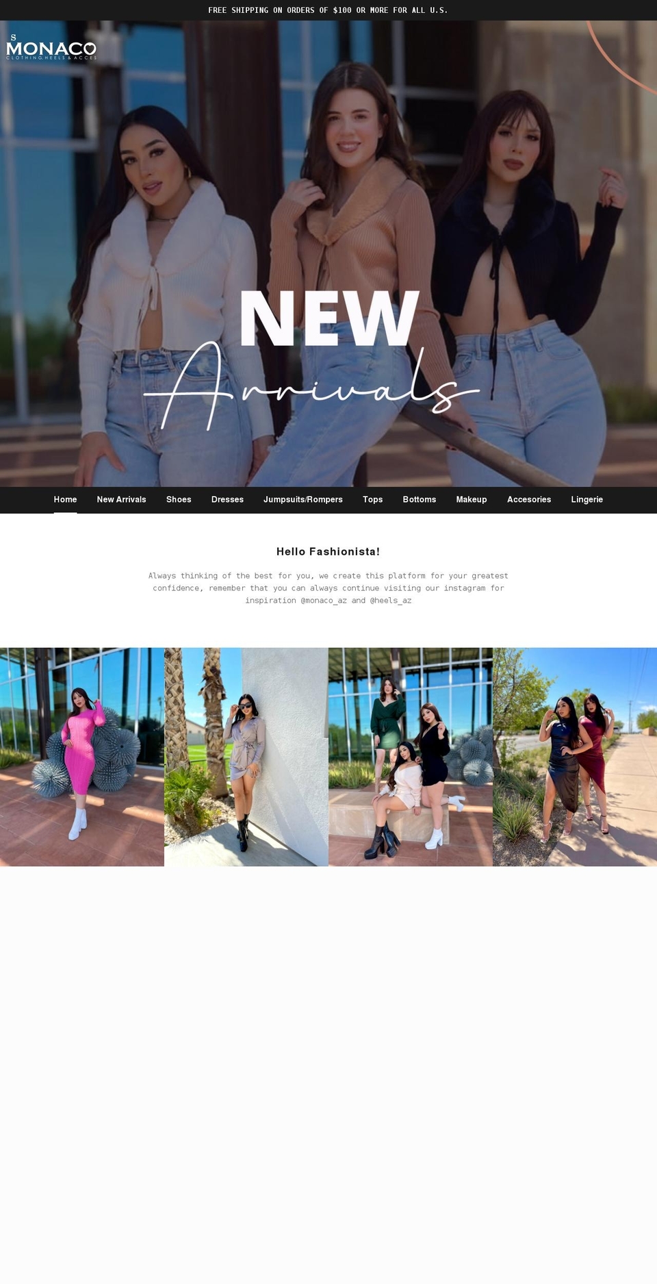 monacomodaaz.com shopify website screenshot
