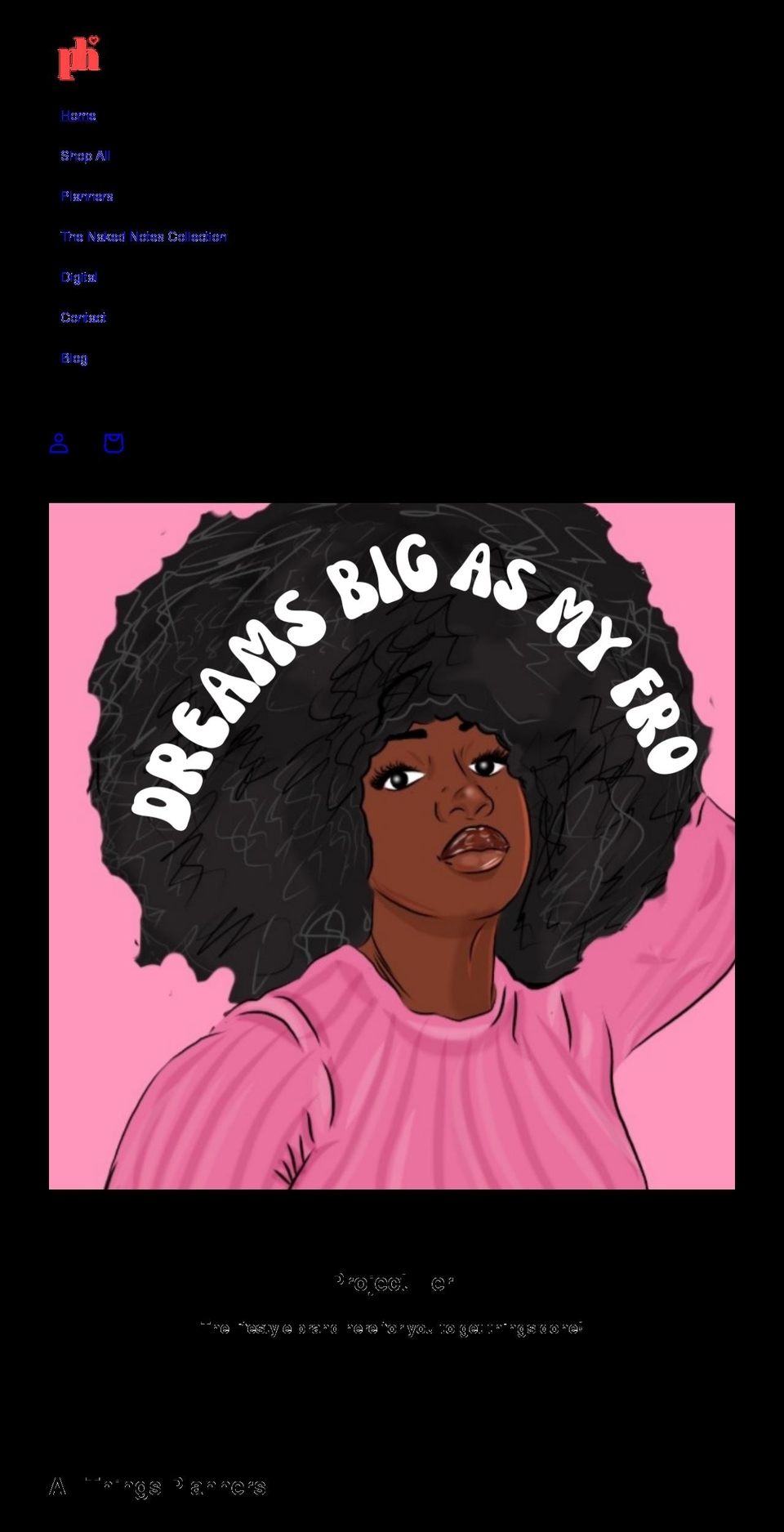 monaefindley.com shopify website screenshot