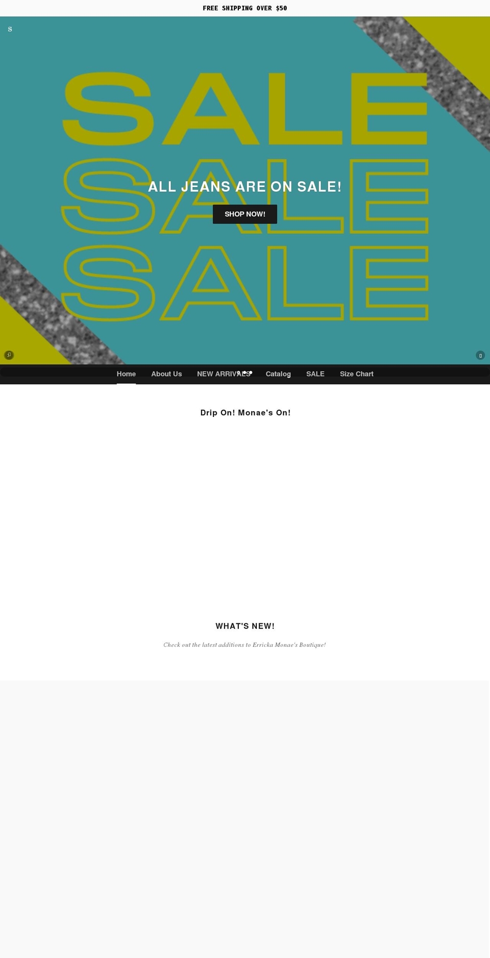 monaesbtq.com shopify website screenshot