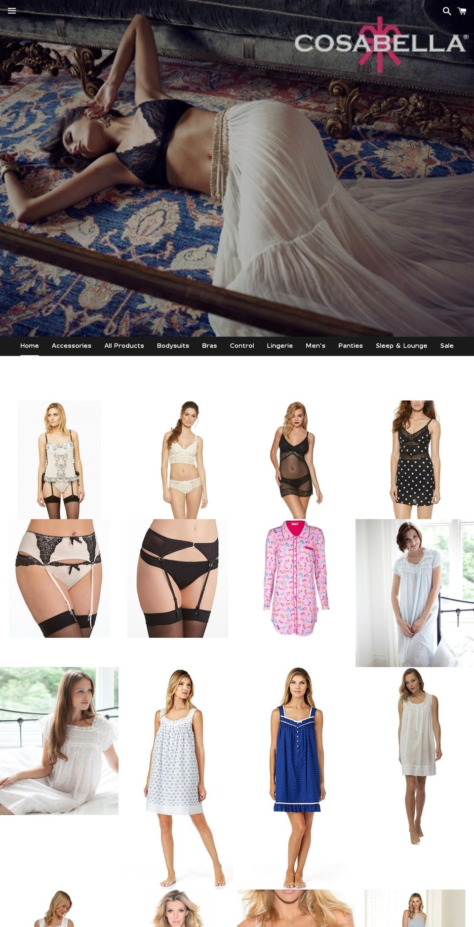 monalizaslingerie.com shopify website screenshot