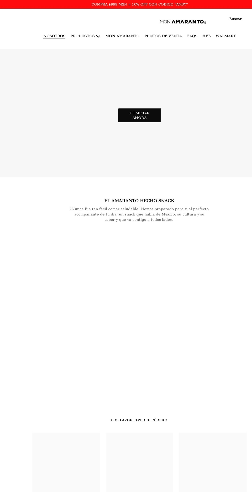 monamaranto.com — Shopify storefront screenshot