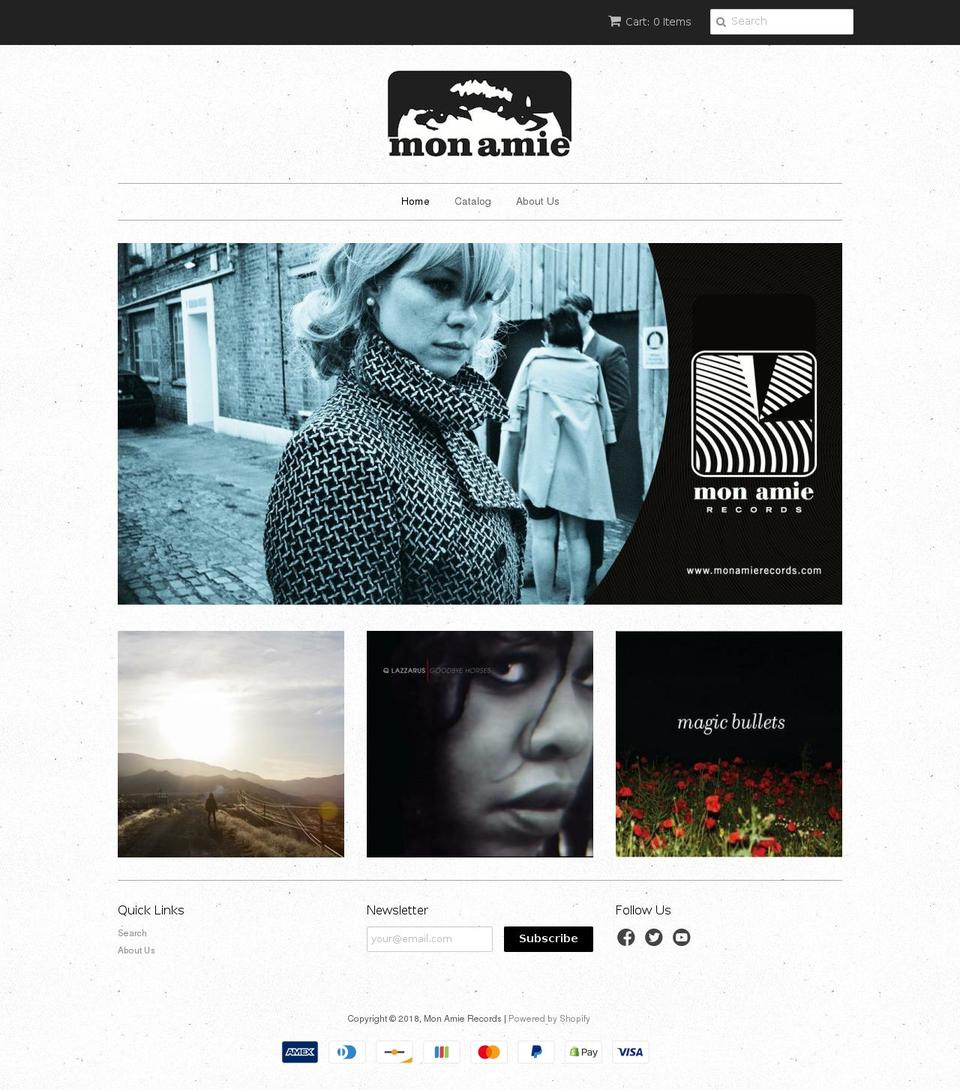 monamiemusic.com — Shopify storefront screenshot