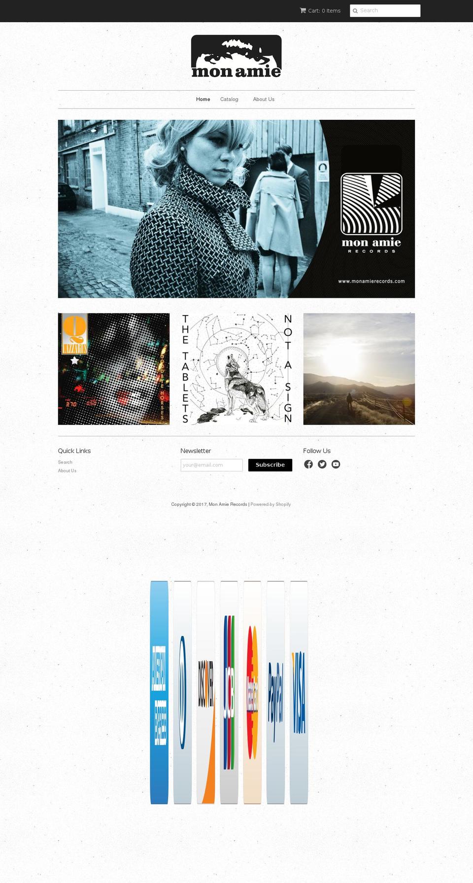 monamierecords.com shopify website screenshot