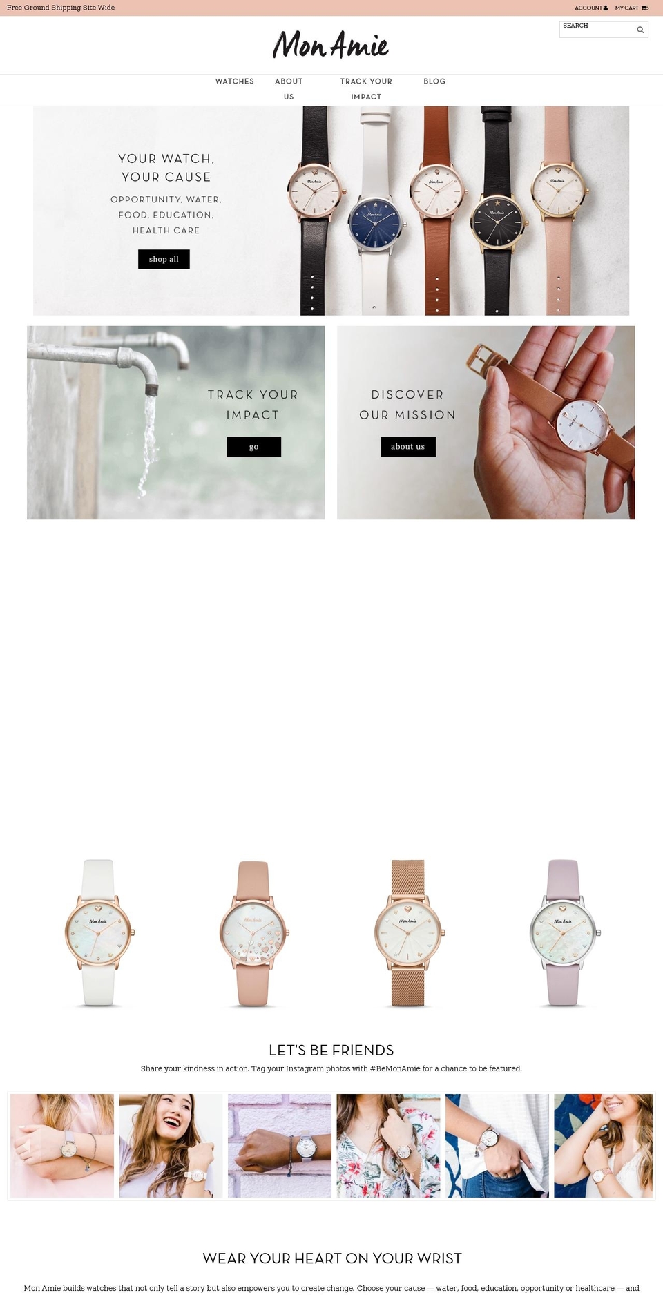 monamiewatches.com shopify website screenshot