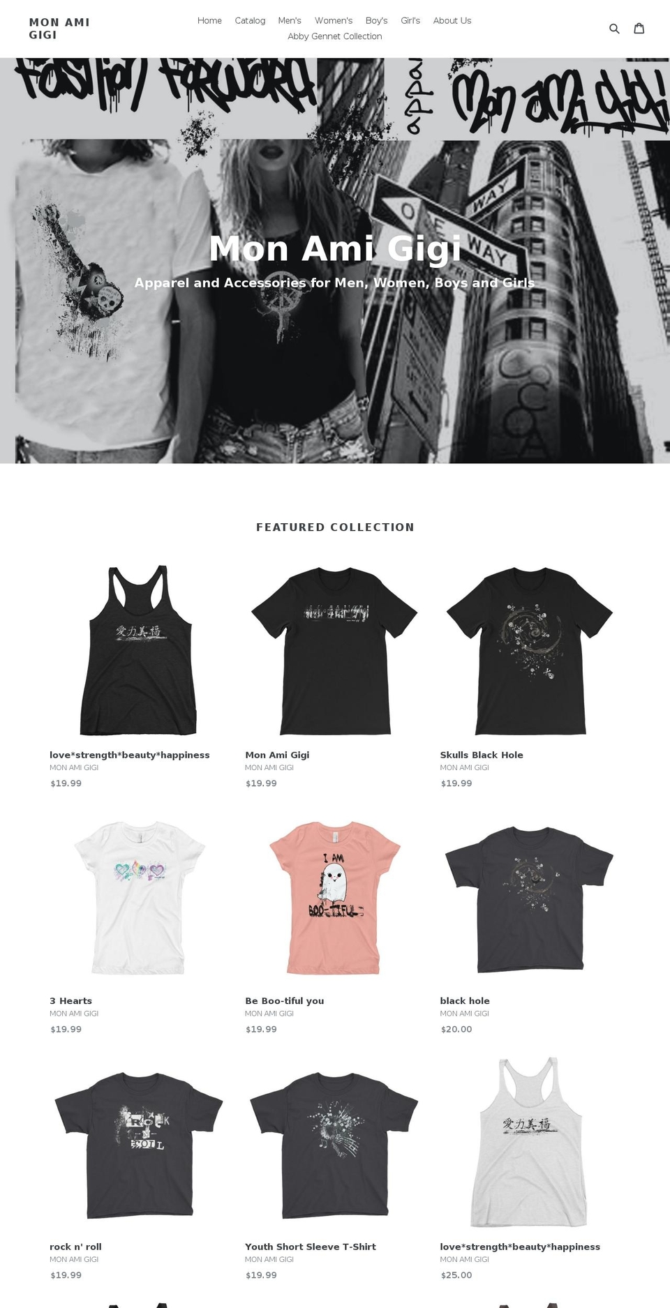 monamigigi.com — Shopify storefront screenshot