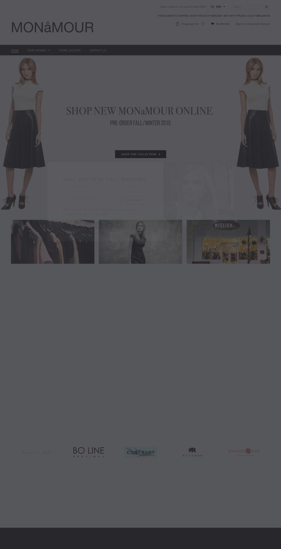 monamourintl.com shopify website screenshot