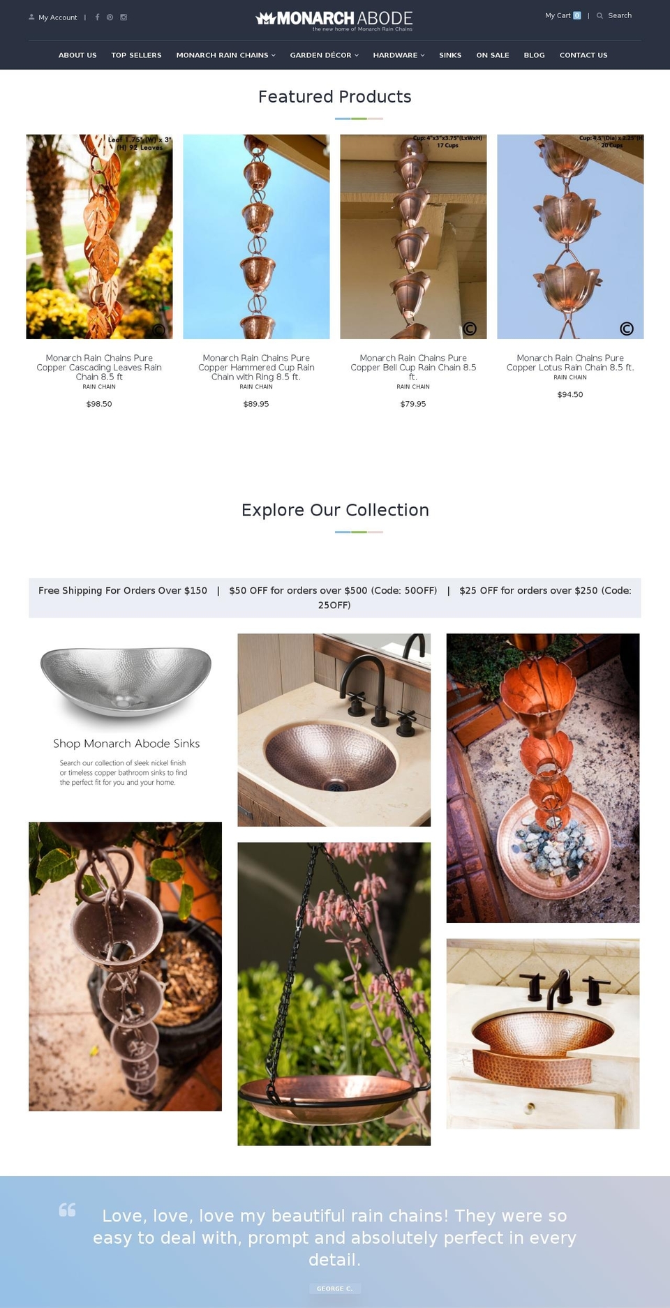 monarchabode.com shopify website screenshot