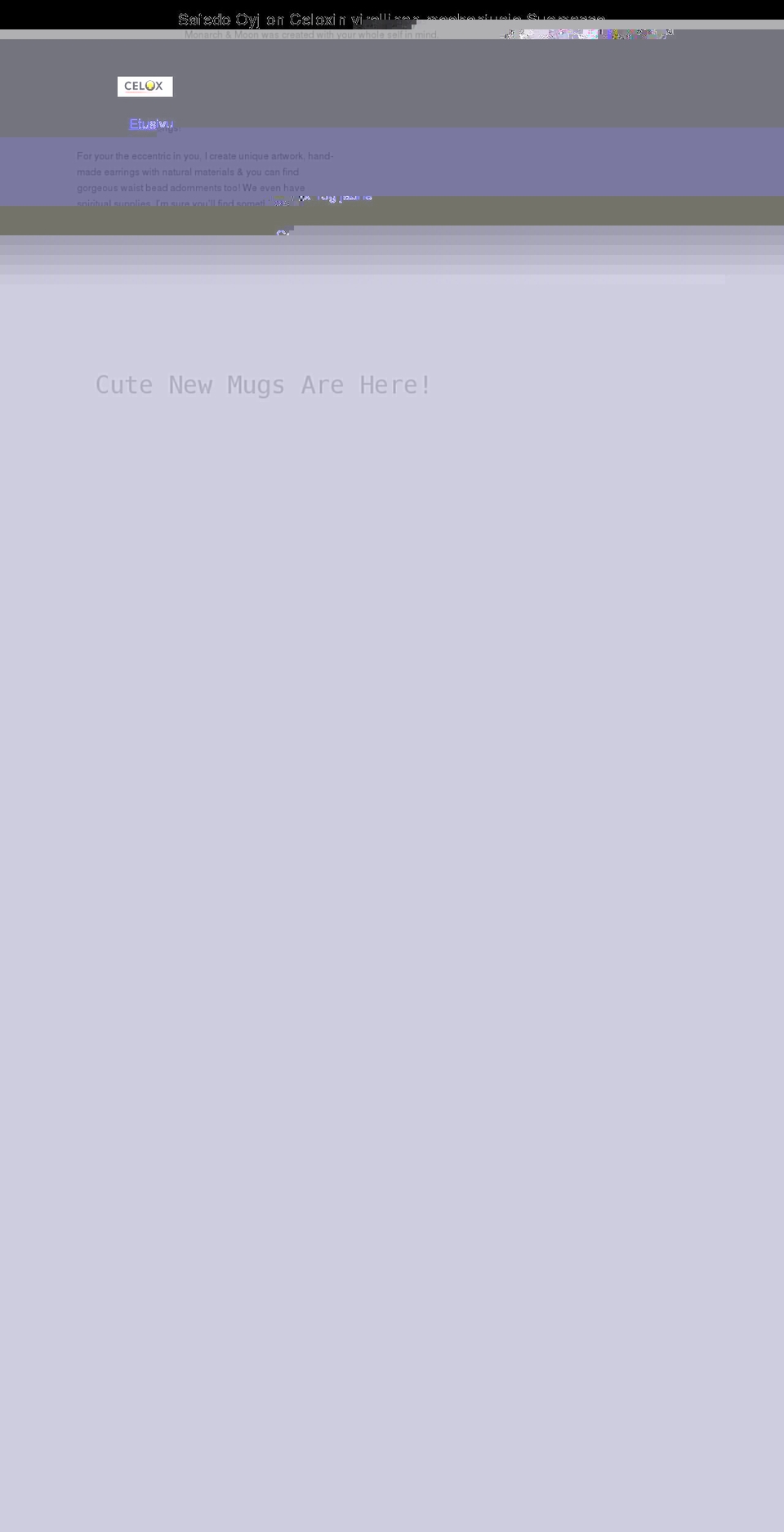 monarchandmoon.com shopify website screenshot