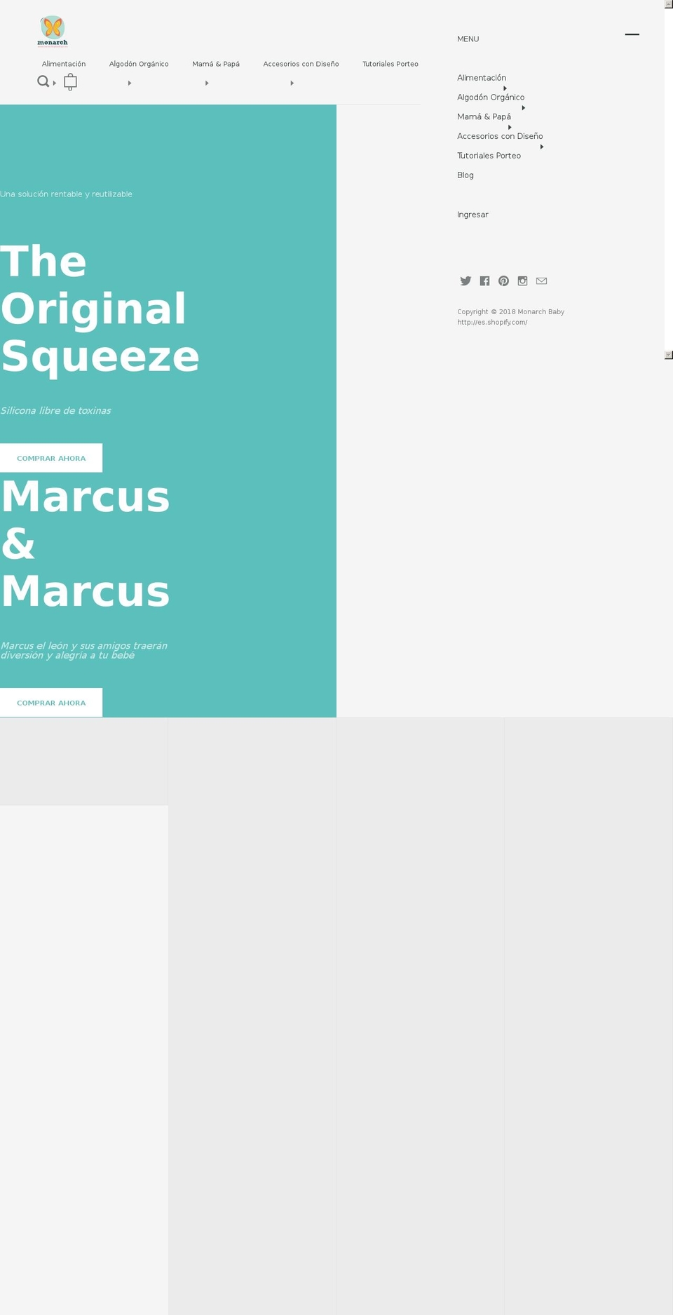 monarchbabyshop.com — Shopify storefront screenshot