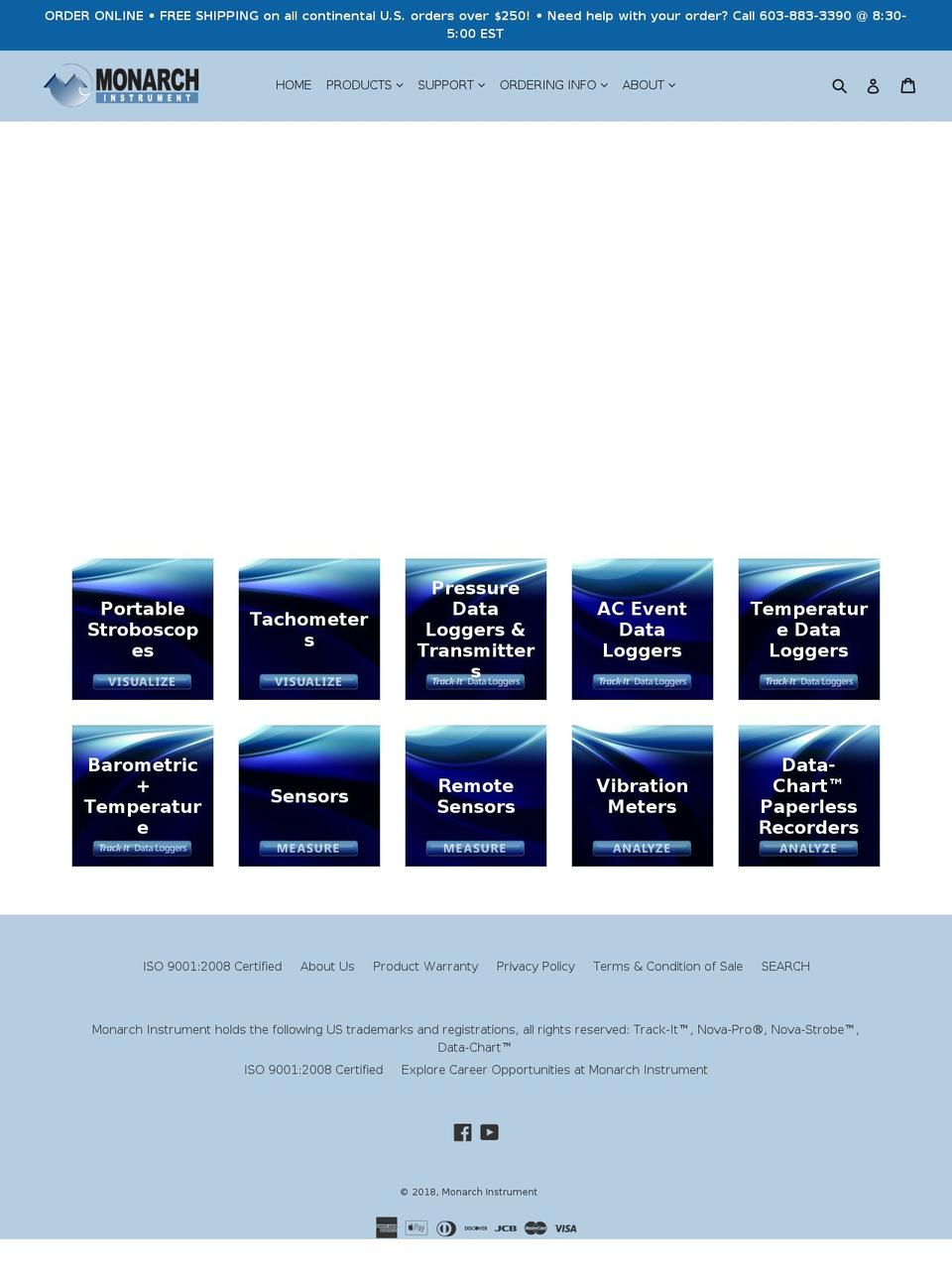 monarchinstruments.com — Shopify storefront screenshot