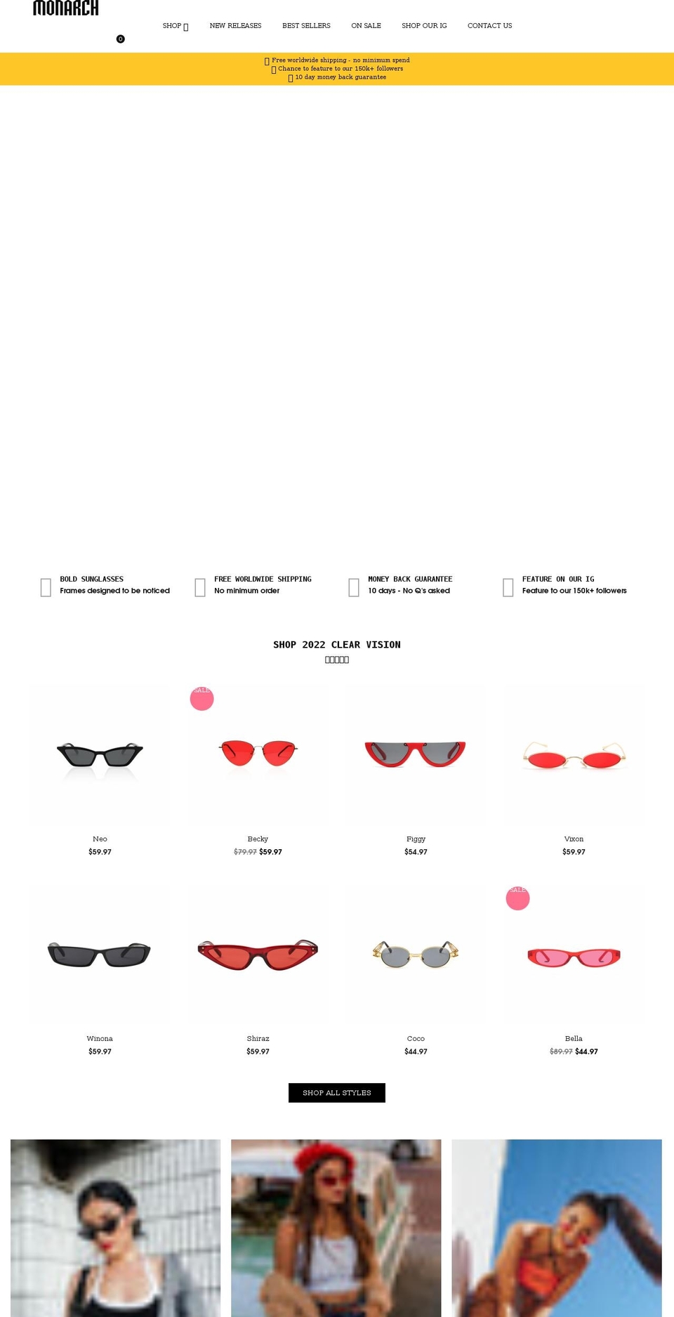 monarchtokyo.com shopify website screenshot