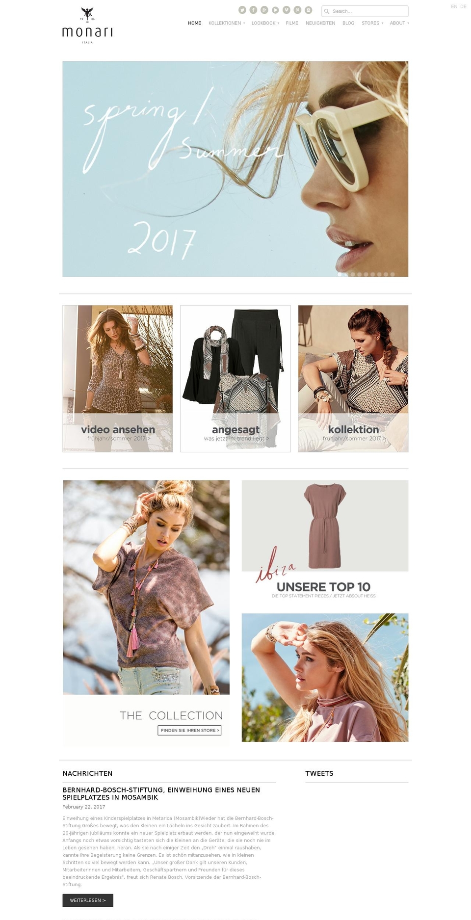 monari.com shopify website screenshot