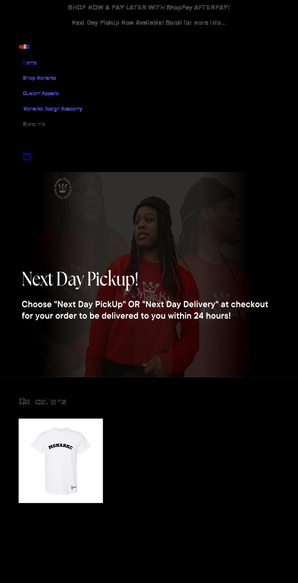 monarkc.com shopify website screenshot