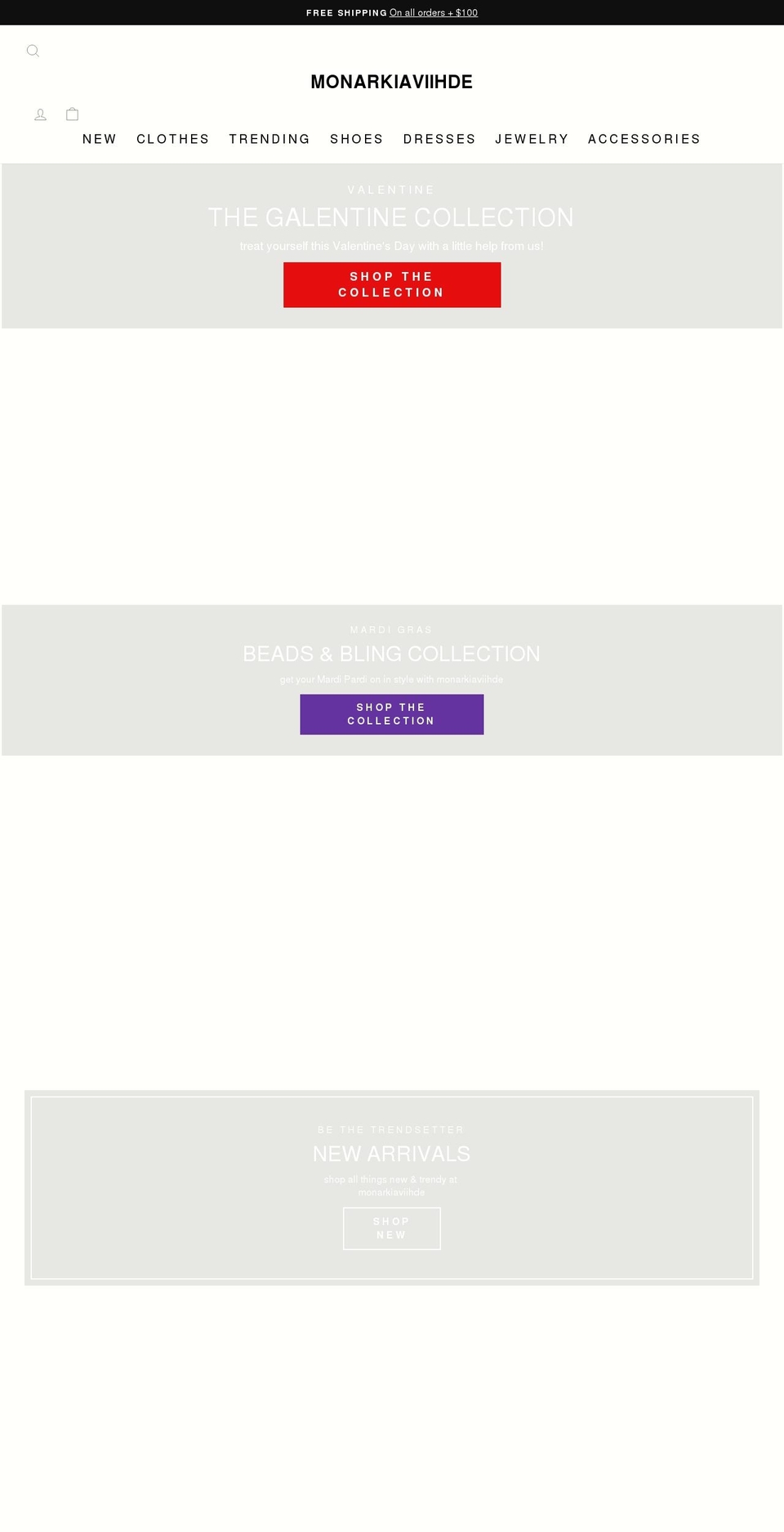 monarkiaviihde.com shopify website screenshot