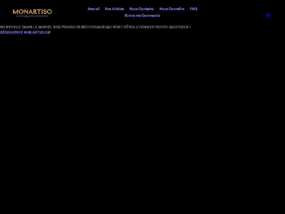 monartiso-boutique.com shopify website screenshot