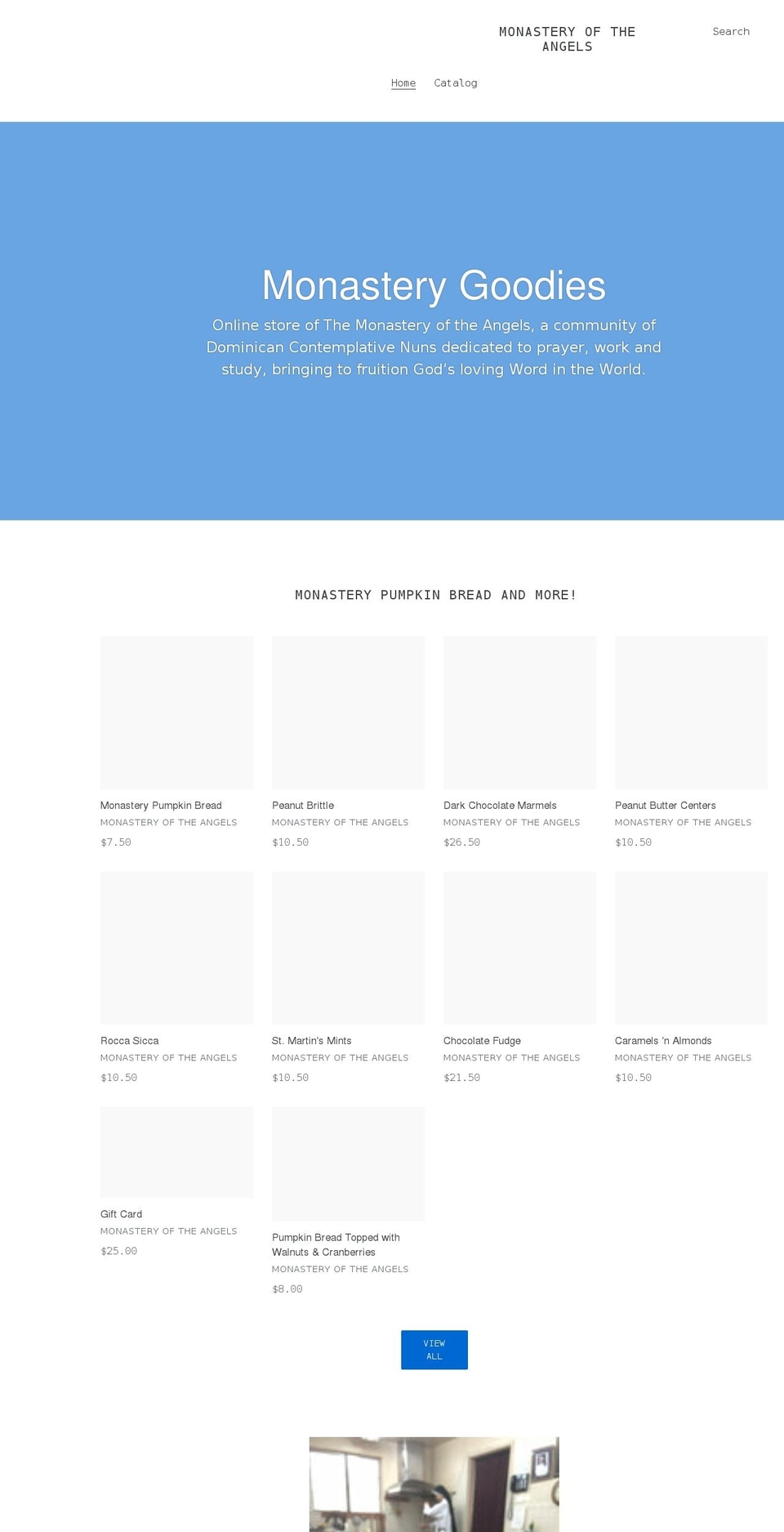 monasterygoodies.com shopify website screenshot
