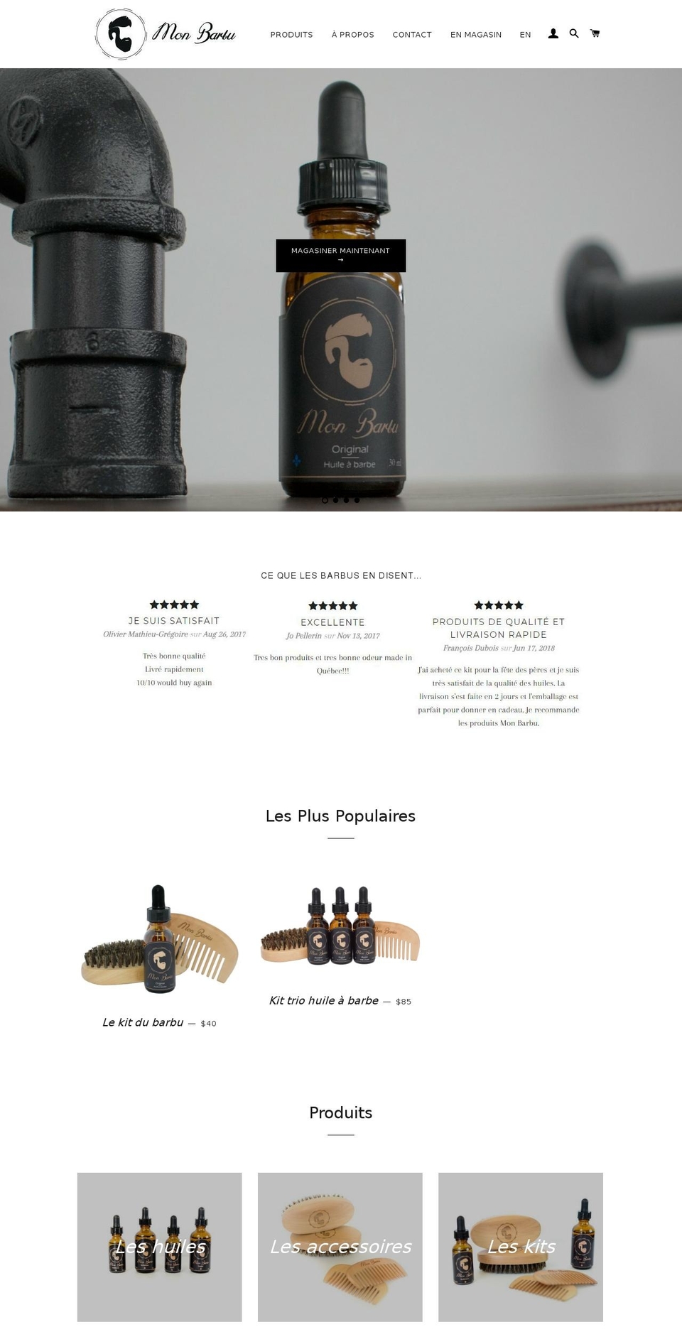 monbarbu.com — Shopify storefront screenshot