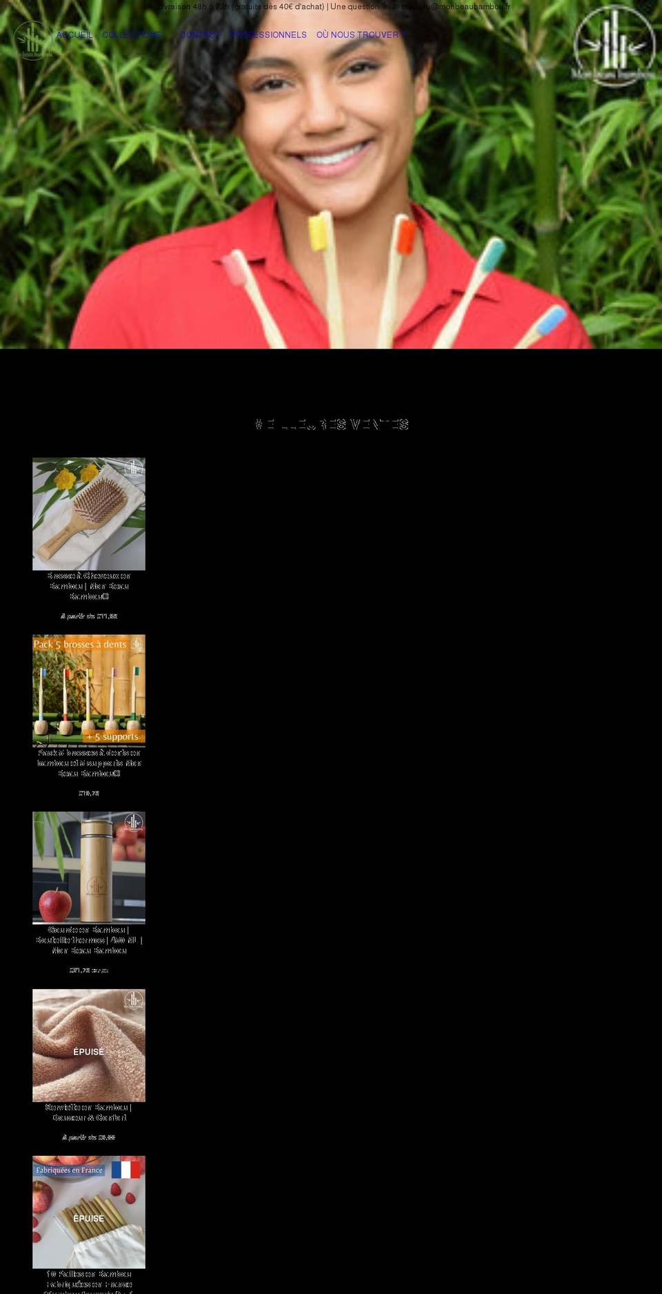 monbeaubambou.fr shopify website screenshot
