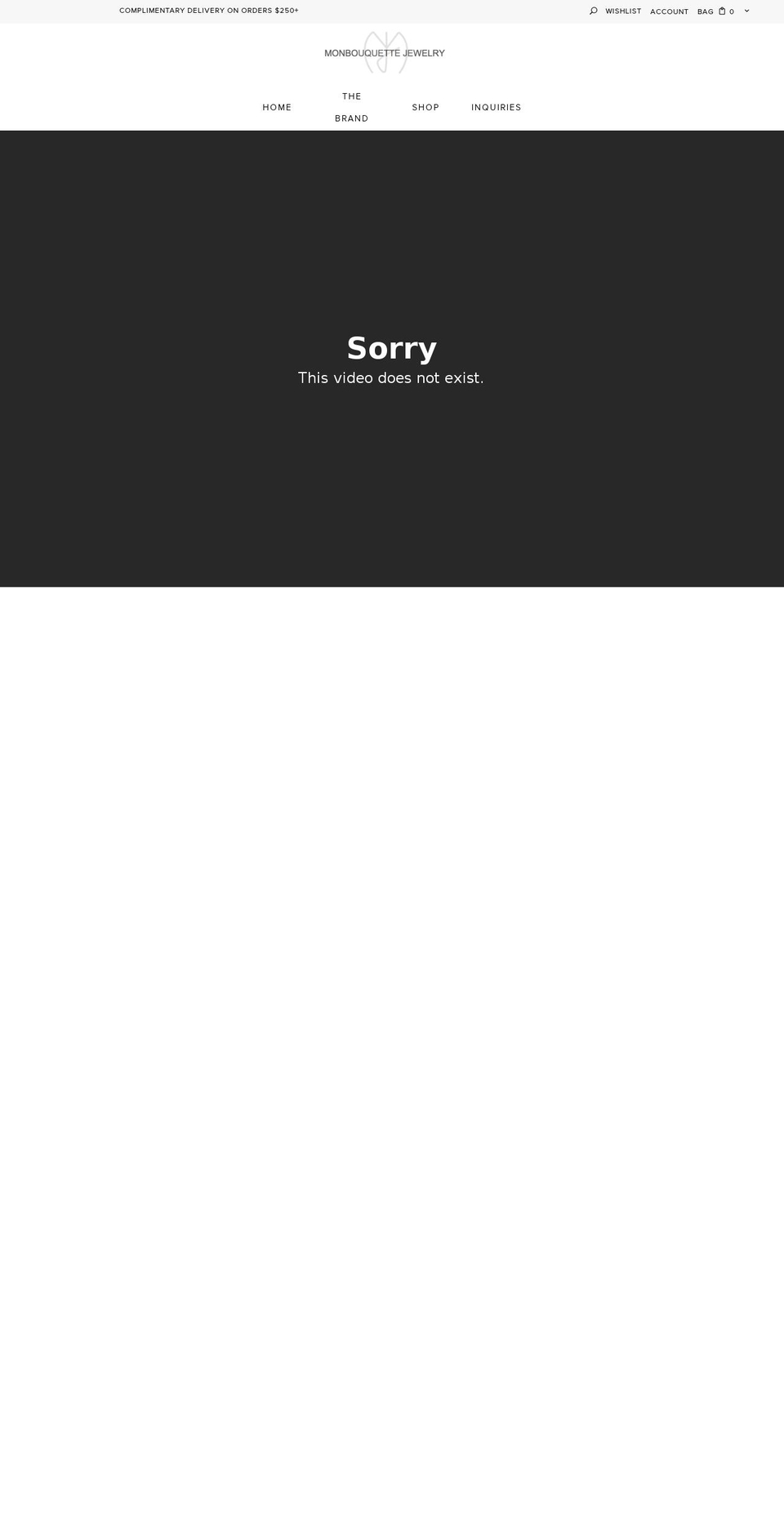 monbouquettejewelry.com shopify website screenshot