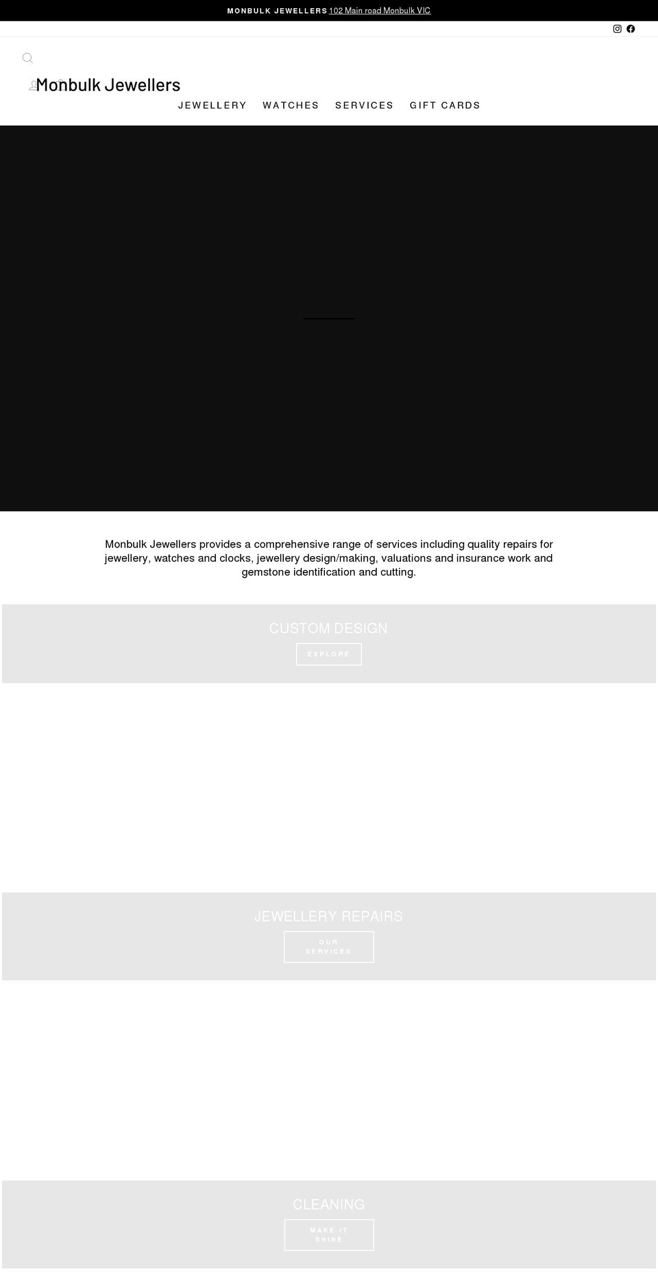 monbulkjewellers.com.au shopify website screenshot