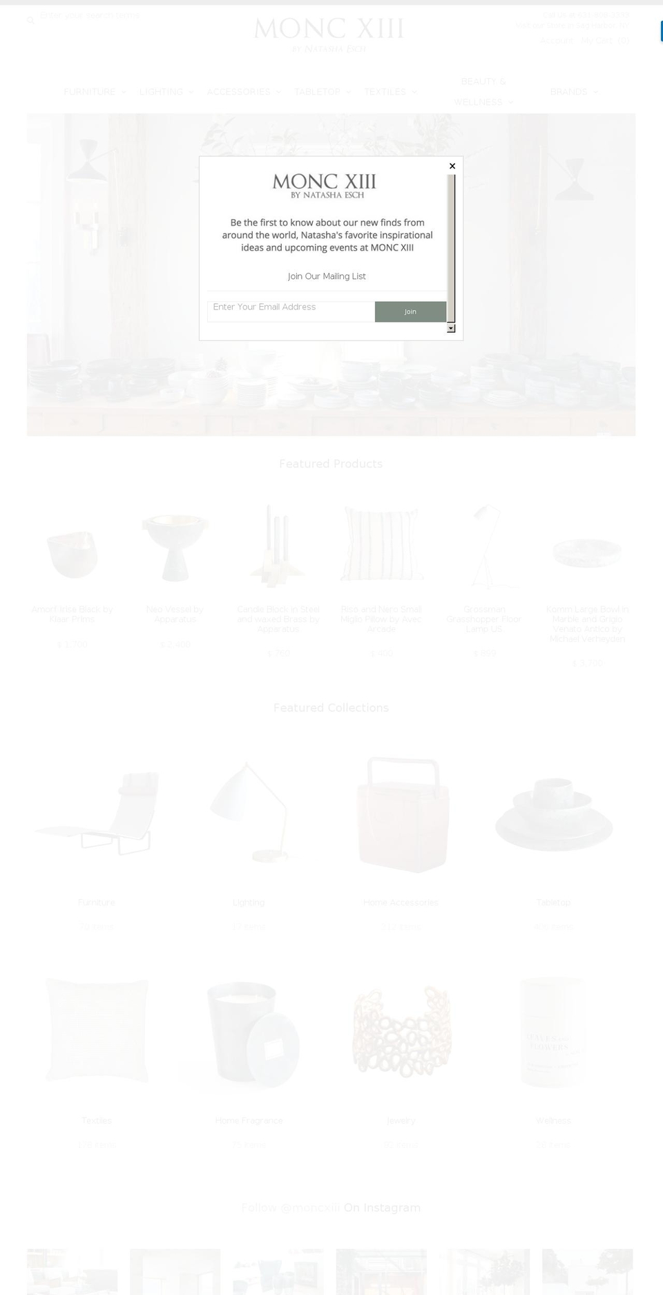 monc19.com shopify website screenshot