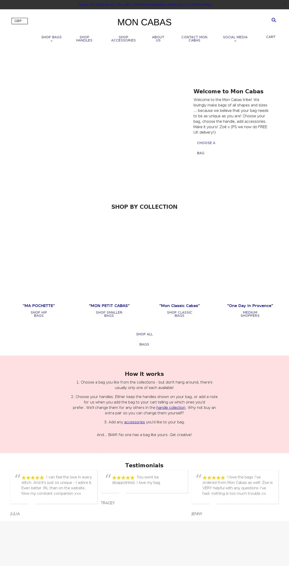 moncabas.net shopify website screenshot