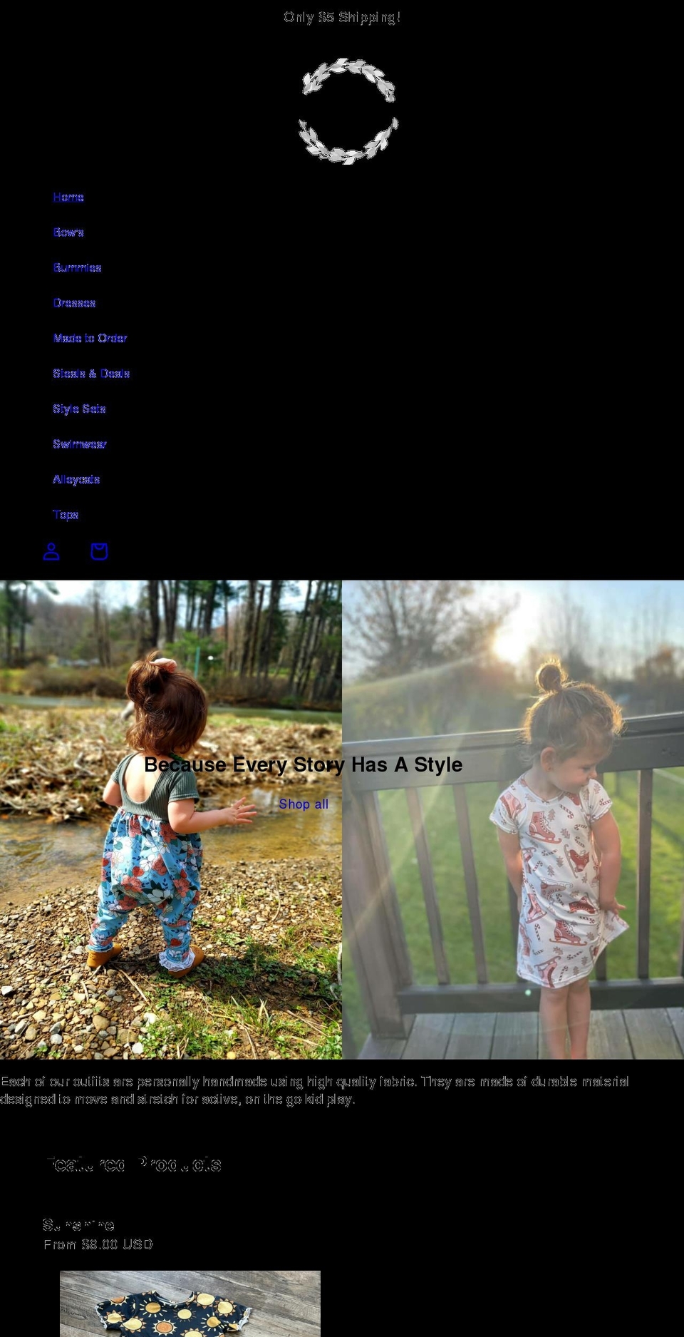moncidesigns.com shopify website screenshot