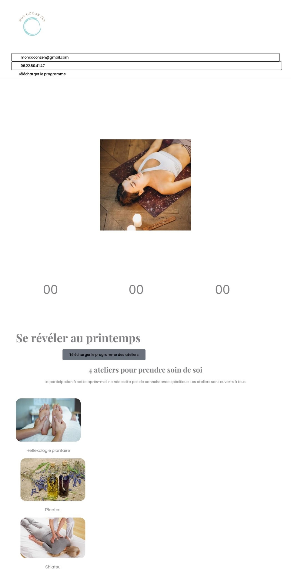 moncoconzen.com — Shopify storefront screenshot