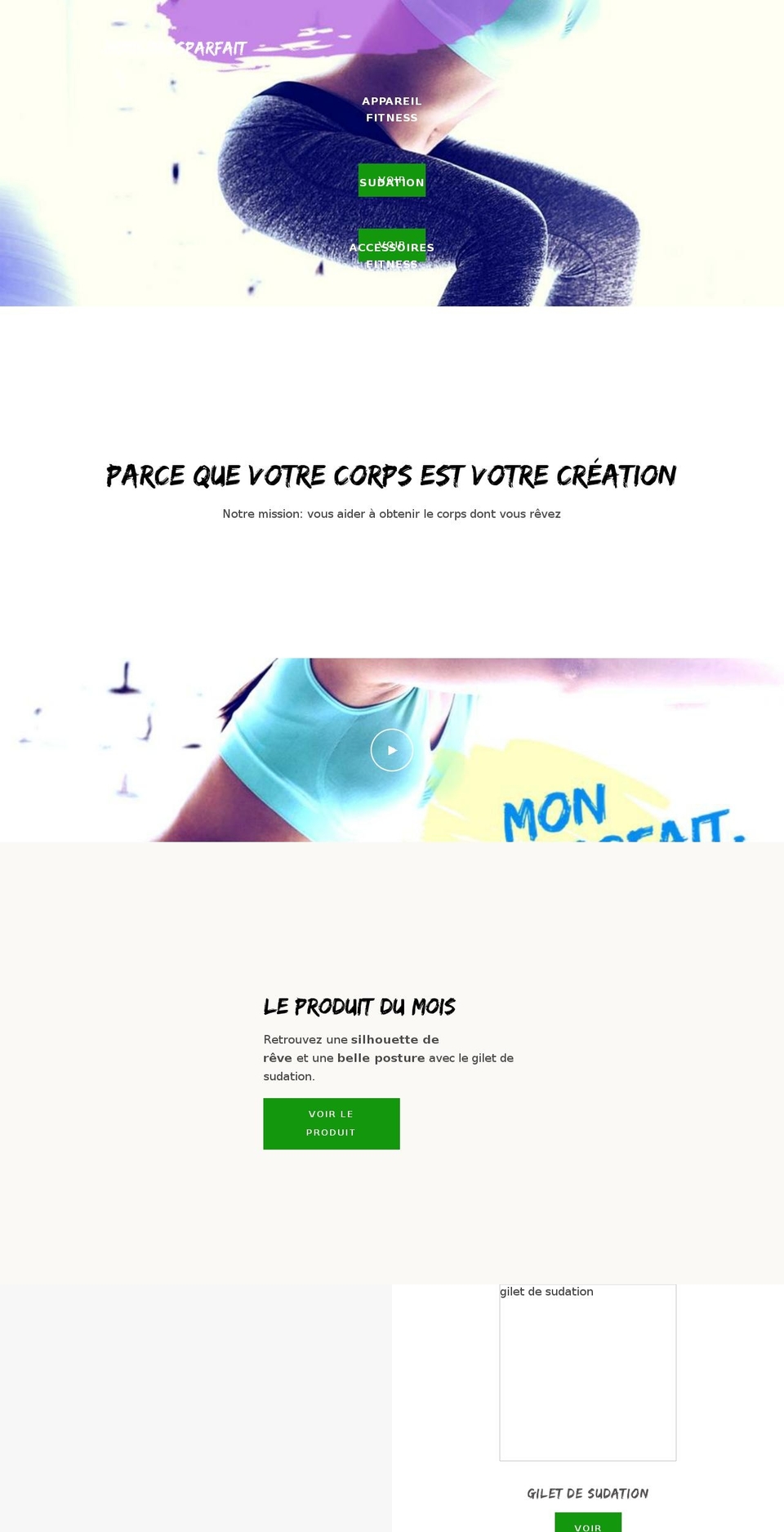 Copy of Narrative Shopify theme site example moncorpsparfait.com
