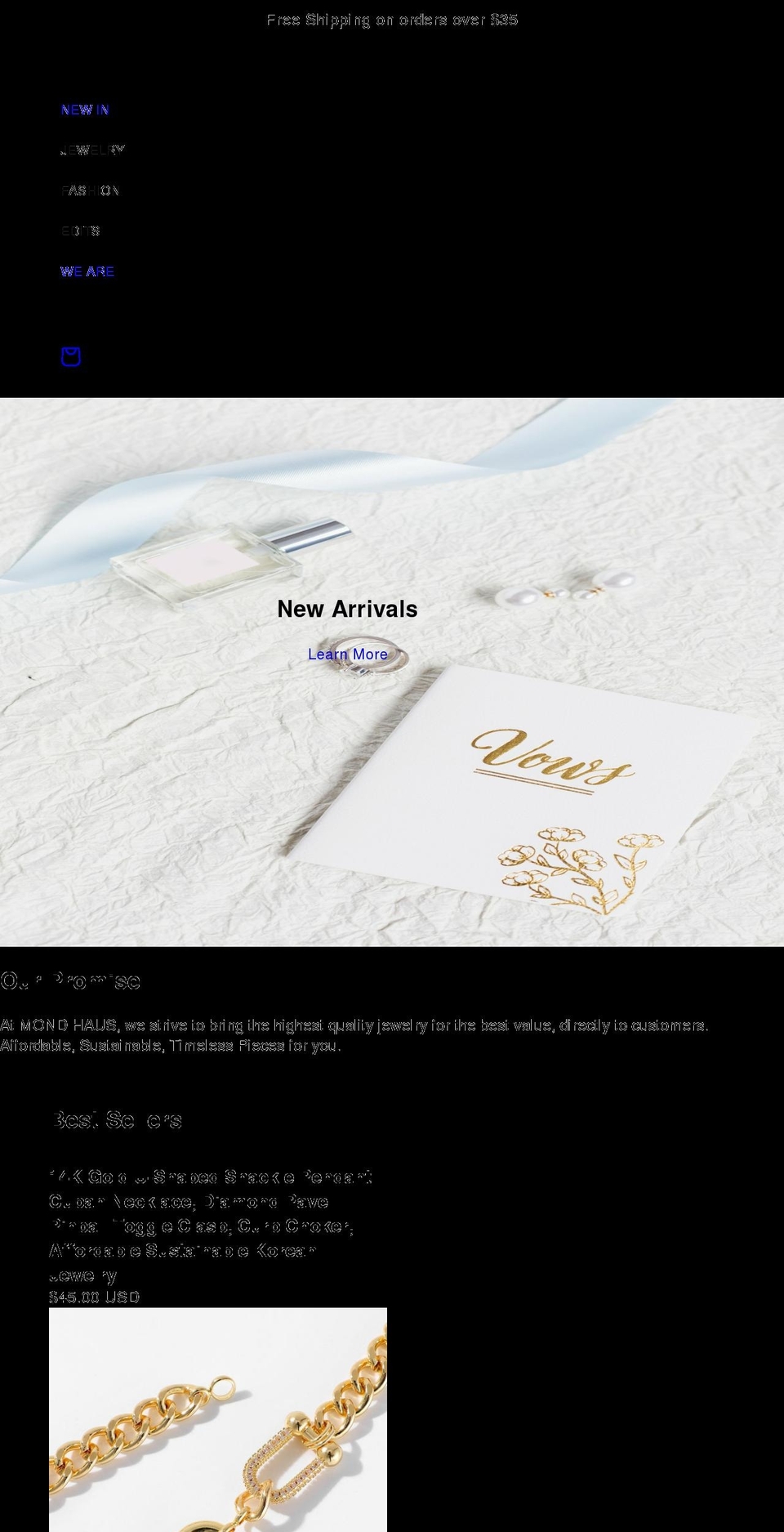 mond-haus.com shopify website screenshot