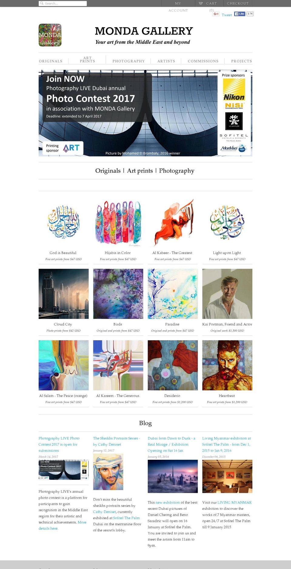 mondagallery.com shopify website screenshot