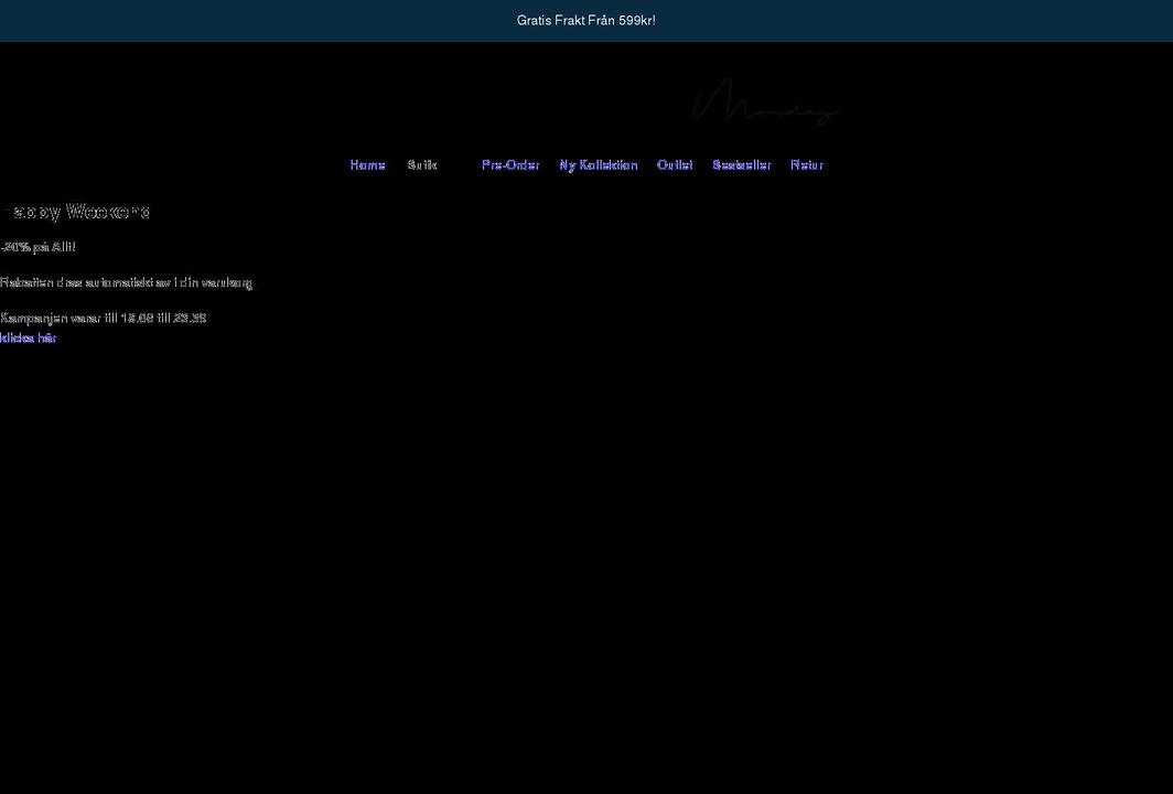 mondaystore.se shopify website screenshot