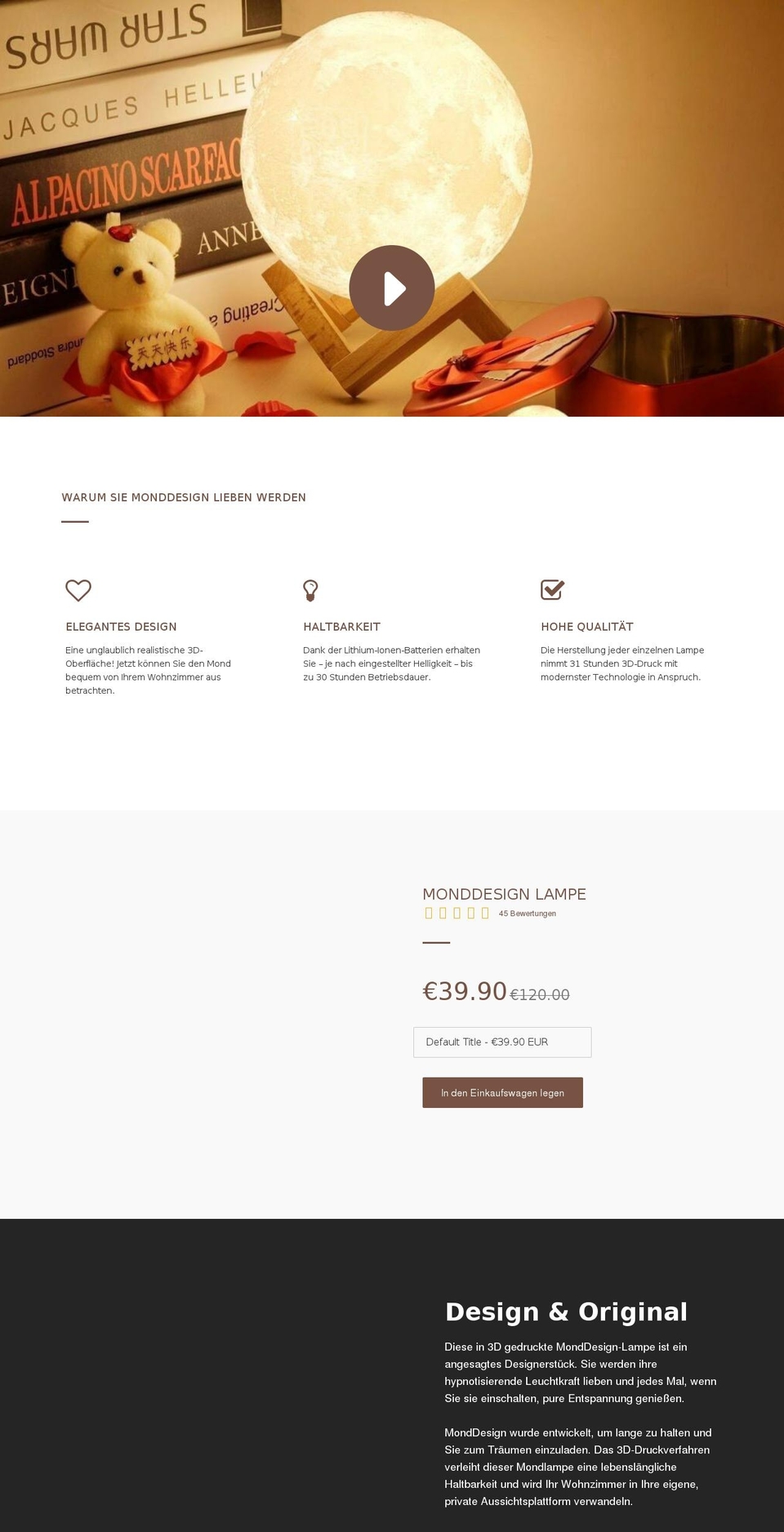 monddesign.co shopify website screenshot